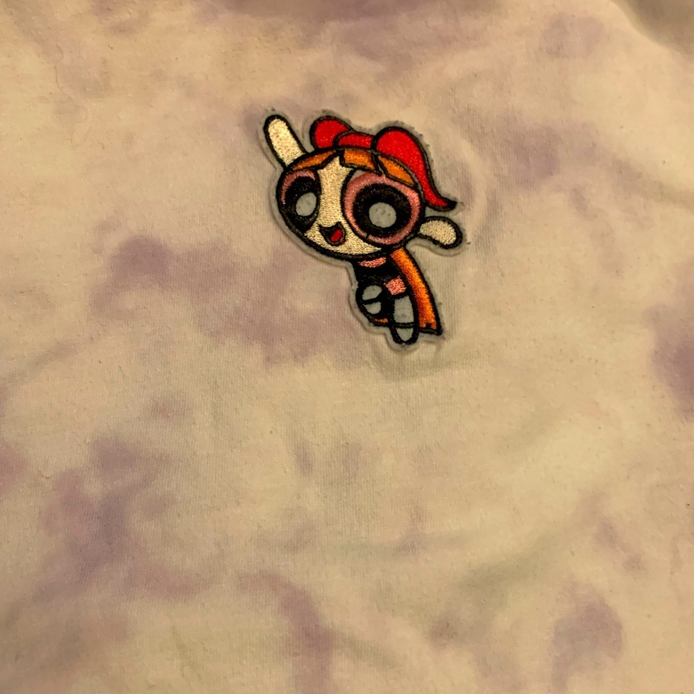 The Power-Puff Girls tye dye stretchy crop top - Picture 2 of 3